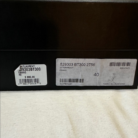 Saint Laurent Brown Studded Farrah Platform Sandals 40 - Picture 11 of 12